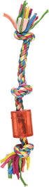 Mammoth 10-Inch TPR Squeaky Cloth Rope, Small...