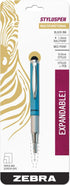 Zebra Pen StylusPen Telescopic Ballpoint Pen, Medium Point, 1.0mm, Black Ink, Light Blue Barrel, 1-Count......