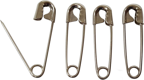 500-Pack Small Safety Pins (1-1/16 Inch, Silver) – Rust-Resistant Pins for Clothing, Diapers, Sewing, Hijabs, Laundry & Crafting...