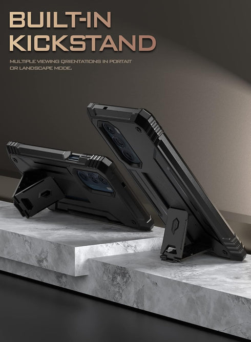 Poetic Revolution Case for Moto Edge Plus 5G 6.7" (2022) / Edge+ 5G UW (2022), Model # XT2201, Full-Body Rugged Shockproof Protective Cover with K...