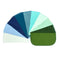 1 Ply Solid Color Flannel 8x8 Inches Little Wipes Set of 10 Assorted Blues and Greens- Proudly Made in the USA!...