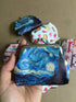 Lovely Abstract Pattern Coin Purse- Mini Blue Clasp Pouch Wallet Key Bags Money Bag, Gift for Girls Kids Purses Women Wallets Buckle Party Favors...
