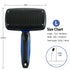 Self-Cleaning Slicker Brush Dog Grooming Brush Shedding and Grooming Tool for Pets Removes Loose Hair Cat Hair Brush for Shedding (Large, Blue)...