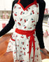 Wrapables Adjustable Flirty Hostess Apron, Sweet Cherries...