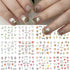 Flowers Nail Art Stickers Spring Blossom Water Transfer Nail Decals Flowers Water Transfer Nail Stickers Yellow Flowers Nail Art Design Decals for...