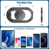Phone Ring Holder-with Car Magnetic Phone Mount Metal Phone Ring Finger Kickstand Black Cell Phone Grip Compatible with iPhone iPad Smartphones Ta...