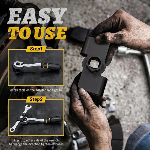 Wrench Extender for 1/2 Inch Drive Breaker Bars Universal Wrench Extender Adaptor for 21 mm Hex Drive, to Leverage over Stubborn Nuts and Bolts...