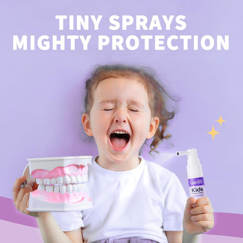LAB52 Kids Oral Spray, Toddler Toothpaste Helper for Cavity Repair and Fresh Breath, Children Anticavity with Fluoride Free for Newborn to Prescho...