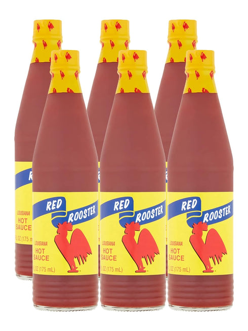 Louisiana Brand Red Rooster Hot Sauce, Made from Aged Peppers & Distilled Vinegar (6 Fl Oz (Pack of 6))...