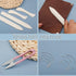33 Pcs Bookbinding Kits 4 Pcs Bone Folder Paper Creaser Paper Folding Tool Book Binding Supplies with Bookbinding Needle, Waxed Thread, Steel Rule...