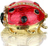 YU FENG Ladybug Figurine Trinket Box Hinged Crystals Jeweled Small Cute Animal Jewelry Boxes Collectible...