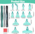 Snewvie Diamond Painting Pen Accessories Tools Set,3PCS Glitter Diamond Art Pen and 12Pcs Green Metal Screw Thread Multi Placer Tips,Resin Diamond...