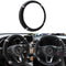 Bling Leather Steering Wheel Cover, Rhinestones 15 Inch Colorful Auto Steering Wheel Protector, Sparkly Crystal Diamond for Women Girls Most Cars ...