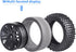 Hobbypark (4-Pack) 1/10 Scale Off Road Buggy Tires & Wheel Rims Set Front and Rear 12mm Hex Hubs with Foam Inserts for RC Hobby Car...