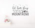 Wall Decal Kids Let Him Sleep for When He Wakes He Will Move Mountains Quote Wall Decals Nursery Stars Wall Decal Vinyl Wall Stickers for Baby Boy...