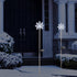 Alpine Corporation 33" H Outdoor Solar 3D Snowflake Garden Lawn Stakes with LED Lights (Set of 2)...