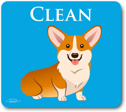 Corgi Dog Butt Funny Dishwasher Magnet Clean Dirty Sign, Reversible Clean Dirty Magnet for Dishwasher, Funny Corgi Butt Magnets, Strong & Universa...