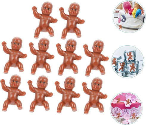 30pcs Baby Full Moon Doll Mini Baby Dolls Baby Products for Newborns Small Plastic Baby Bathing Tiny Baby Figurines Plastic Lovely Baby Statue Par...