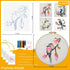 Generic 4 Sets Embroidery Kit for Beginners Adults Cross Stitch Starter Kits DIY Embroidery Kits with Patterns and Instructions Hoops Needles Thre...