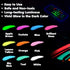 Roizefar Fabric Paint, 10 Colors Glow in the Dark Paint, 3D Permanent Acrylic Textile Paint (20 ml/0.68 oz), Neon Craft Painting Fabric Paint for ...