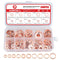 200pcs Copper Washers Sealing Crush Drain Plug Washer Assortment Kit Metric M5 M6 M8 M10 M12 M14 (Copper)...