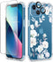 GVIEWIN Designed for iPhone 13 Case 6.1 Inch, with Tempered Glass Screen Protector + Camera Lens Protector Clear Flower Soft & Flexible Shockproof...