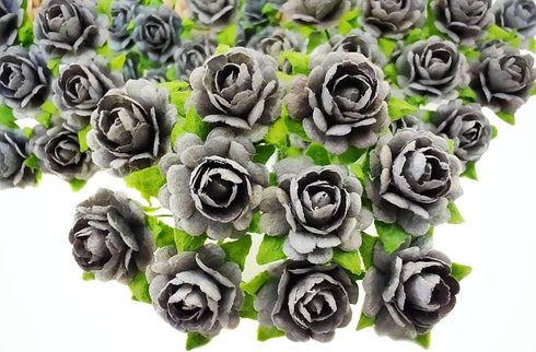 Beautiful Artificial Mulberry Paper Heart Petals Mini Roses Flowers Wedding Embellishment Scrapbooking Wedding Doll House Supplies Card DIY Crafts...
