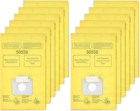 Vacuum Cleaner Bags Replacement for Kenmore Canister Type C/Q 5055, 50557, 50558 and Pana·sonic Type C-5 Vacuums, 12 Pack High-Efficiency Replacem...