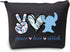 JXGZSO Cartoon Love Gift Hawaiian Bags Party Peace Love Cosmetic Bag With Zipper Movie Inspired Makeup Bag...