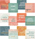 Positive Daily Affirmations Sticky Pad / 3.75" x 3.75" Custom Sticky Pad / 365 Unique Designs/Self Care Notes for A Year/Made in The USA...
