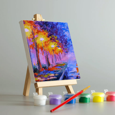 Mini Easel Stand, 6 Pcs Small Tabletop Easels for Sign Painting Card Holder...