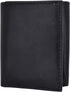Marshal Genuine Leather Kids Slim Compact ID and Coin Pocket Trifold Boys Wallet Black...