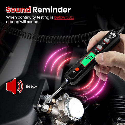 OBDResource Car Voltage Power Circuit Probe Tester, 0.8-100V DC Voltage Tester Automotive Test Light with Continuity Test Electrical Tester Car Fu...