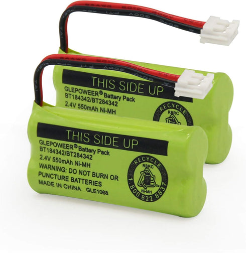 BT184342/BT284342 Cordless Phone Battery Pack Compatible with BT18433/BT28433 BT1011 BT1018 BT1022 BT1031 CS6219 CS6229 DS6151 L602 L701 Handset(2...