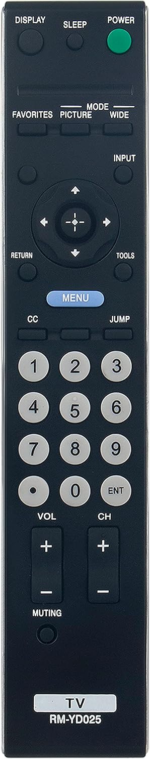RM-YD025 Replaced Remote fit for Sony TV KDL-46S4100 KDL-40S4100 KDL-52S4100 KDL-22L4000 KDL-40S504 KDL-19M4000 KDL-40S5100 KDL-40SL150 KDL-40V510...