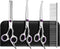 5 in 1 Dog Grooming Scissors Kit with Safety Round Tips Dog Scissors for Grooming 4CR Stainless Steel Grooming Scissors for Dogs and Cats, Profess...