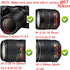 67mm Lens Cap Cover Compatible for Canon 90D 77D T8i kit EF-S 18-135mm Lens, for Nikon D850 D780 kit 16-85mm Lens, 18-105mm Lens. (2 Pack)...