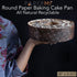 Round Paper Cake Pans – 12pcs, 8” x 2.4”, 35oz – Oven, Microwave & Freezer Safe Panettone Paper Mold With Hole – Non Stick, Disposable & Presentab...