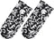 uxcell 2Pcs Pan Handle Sleeve, Pot Handle Covers Heat Resistant Iron Skillet Handle Covers for Kitchen Baking Cooking Supplies, Black Flower Patte...