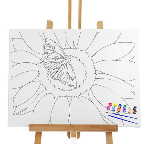 Pre Drawn Canvas Paint Kit | Teen, Kids and Adult Sip and Paint Party Favor | DIY Date Night Couple Activity| Canvas Boards for painting| Birthday...
