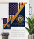 Home of Navy Burlap Garden Flag - Armed Forces USN Seabee United State American Military Veteran Retire Official - House Decoration Banner Small Y...