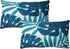 Set of 2, Cotton Embroidery Tropical Leaf Palm Pattern Throw Pillow Covers, Woven Comfy Decorative Pillows Covers Cushion Case for Couch Sofa Bedr...