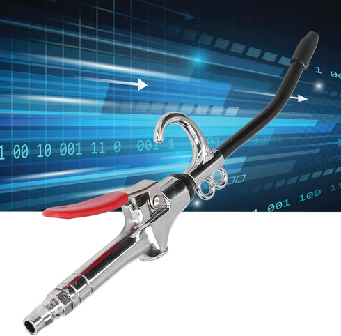 High Volume Powerful Industrial Air Blow Gun with Angled Bent Air Flow Nozzle, High Pressure Handheld Air Blower Gun 0.6?1.5Mpa for Pneumatic Air ...