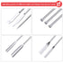10 Pieces Stainless Steel Lab Spatula Micro Sampling Scoop Double Ended Mixing Spoon Laboratory Measuring Spoon for Powders Gel Cap Filler...