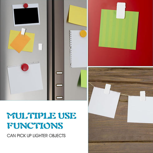 15 Pieces Self Adhesive Clips Tapestry Clips Wall Clips for Hanging Rectangle Sticky Clips Photo Clips Spring Clips for Home Office Poster Photo P...