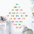 DECOWALL DS-8014 Colourful Animal Alphabet ABC Kids Wall Stickers Wall Decals Peel and Stick Removable Wall Stickers for Kids Nursery Bedroom Livi...
