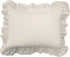 Fresh Ideas Ruffled Pillow Sham 2 Pack, Standard, Ivory...