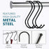 30 Pack Black S Hooks for Hanging 3.5 Inch Heavy Duty Durable Metal Hooks Carbon Steel S Shaped Large S Hooks for Hanging Jeans Kitchen Utensils P...