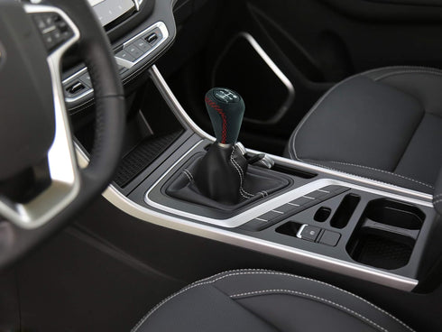 Abfer Shifter Knobs 5 Speed Manual Stick Shifting Handle Leather Gear Shift Knob for Car Motor Vehicles, Black...