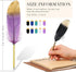 10 Pcs Feather Quill Ballpoint Pens Bulk 0.5mm Ink Feathered Vintage Pens Refined Plated Rod Pen for Writing Guest Signature Office Party Favors (...